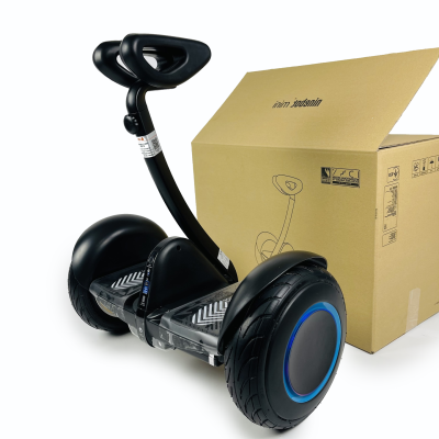 Гіроскутер Mini Гіроборд З Ручкою Чорний з підсвіткою колес (до 20 км/год)